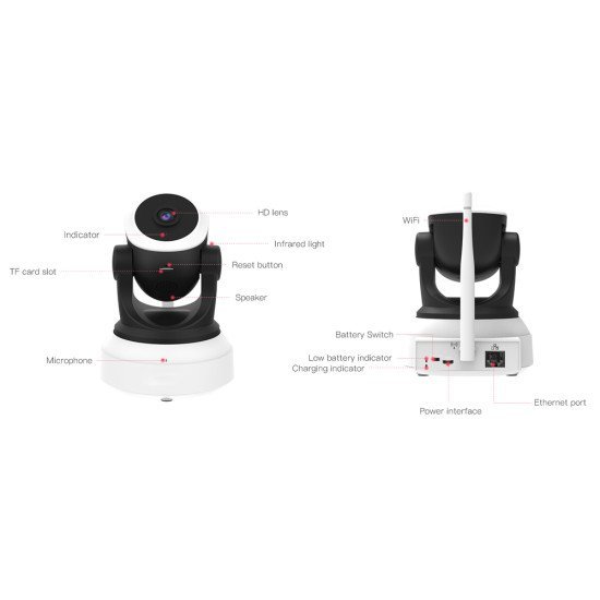 Vstarcam Smart Ip Κάμερα Cs24B, 3Mp, Wifi, Battery Backup