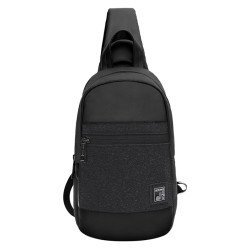 Arctic Hunter Τσάντα Crossbody Xb0060 Με Θήκη Tablet, Αδιάβροχη, Μαύρη