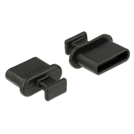 Delock Κάλυμμα Προστασίας Για Θύρα Usb-C 64013 Με Λαβή, Μαύρο, 10Τμχ Delock Κάλυμμα Προστασίας Για Θύρα Usb-C 64013 Με Λαβή, Μαύρο, 10Τμχ