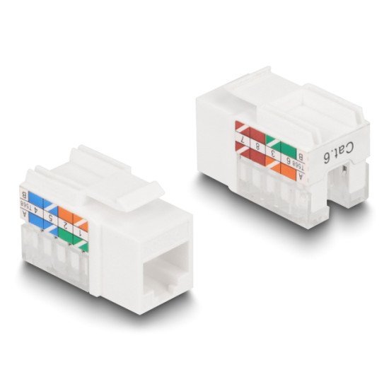 Delock Σετ Βάση Keystone 87104 Με 3X Keystone Module, Rj45/Rj11 Cat.6