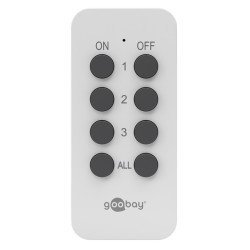 Goobay Ασύρματο Τηλεχειριστήριο 58691, Για Αντάπτορα Ρεύματος, Λευκό