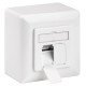 Goobay Επιτοίχια Πρίζα Cat 6 68244, 2X Rj45, 80X80Mm, Λευκή Goobay Επιτοίχια Πρίζα Cat 6 68244, 2X Rj45, 80X80Mm, Λευκή