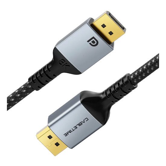 Cabletime Καλώδιο Displayport Ct-Dp8K, Gold Plated, 8K/60Hz, 3M, Μαύρο Cabletime Καλώδιο Displayport Ct-Dp8K, Gold Plated, 8K/60Hz, 3M, Μαύρο