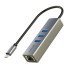 Cabletime Usb-C Hub Ct-Cmlu3, Rj45 & 3X Usb Θύρες, 5Gbps, 1000Mbps, Γκρι