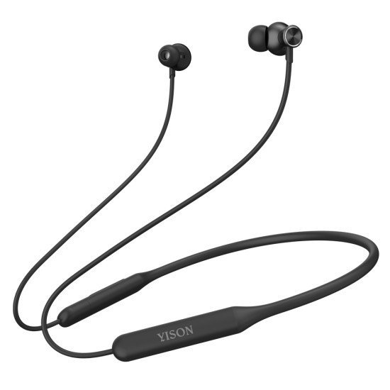 Yison Earphones E20, Με Μαγνήτη, Bluetooth 5.2, 12Mm, Μαύρα