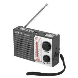 Hmik Φορητό Ραδιόφωνο & Ηχείο Mk-918 Με Φακό, Usb/Tf/Aux, Γκρι