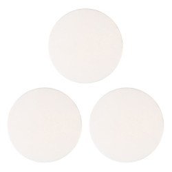 Αυτοκόλλητο Στοπ Πόρτας Huh-0100, Φ5Cm, Λευκό, 3Τμχ