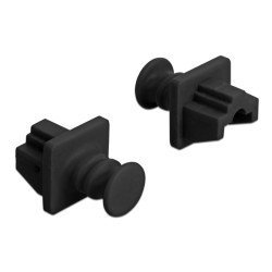 Delock Κάλυμμα Προστασίας Για Θύρα Rj45 86176, Μαύρο, 10Τμχ