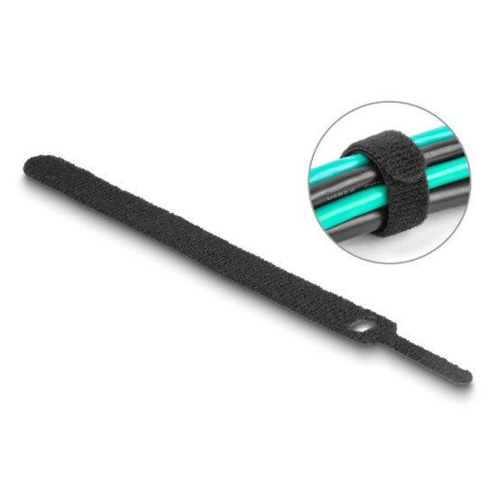 Delock Δεματικά Καλωδίων 19010, Τύπου Velcro, 12X150Mm, Μαύρα, 10Τμχ Delock Δεματικά Καλωδίων 19010, Τύπου Velcro, 12X150Mm, Μαύρα, 10Τμχ