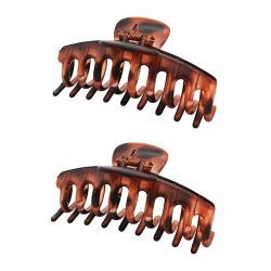 Roxxani Κλιπ Μαλλιών Rxn-0014, Καφέ, 11Cm, 2Τμχ