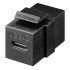 Goobay Keystone Module Usb-C 3.2 Gen 2 61261, Θηλυκό Σε Θηλυκό, Μαύρο