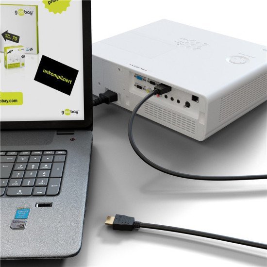 Goobay Καλώδιο Hdmi 2.0 Με Ethernet 61160, 10.2Gbit/S, 4K, 3M, Μαύρο Goobay Καλώδιο Hdmi 2.0 Με Ethernet 61160, 10.2Gbit/S, 4K, 3M, Μαύρο