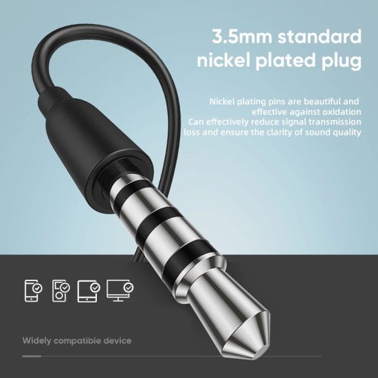 Joyroom Earphones Με Μικρόφωνο Jr-El114, 3.5Mm, 1.2M, Λευκά