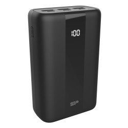 Silicon Power Power Bank Qx55, 30000Mah, 3X Usb & Usb-C, 22.5W, Lcd