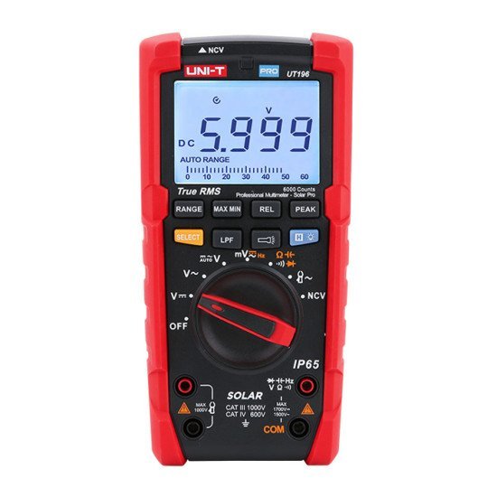 Uni-T Ψηφιακό Πολύμετρο Solar Pro Ut196, 1700V Dc/1500V Ac, True Rms Uni-T Ψηφιακό Πολύμετρο Solar Pro Ut196, 1700V Dc/1500V Ac, True Rms