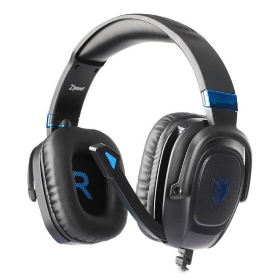 Sades Gaming Headset Zpower, 3.5Mm, Multiplatform, 40Mm, 1.2M, Μαύρο