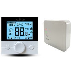 Powertech Ψηφιακός Θερμοστάτης Χώρου Pt-1048, Αερίου, Rf, Wi-Fi, Μαύρος