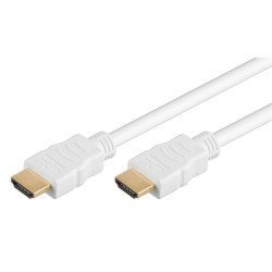 Goobay Καλώδιο Hdmi 2.0 Με Ethernet 61019, 18Gbit/S, 4K, 1.5M, Λευκό