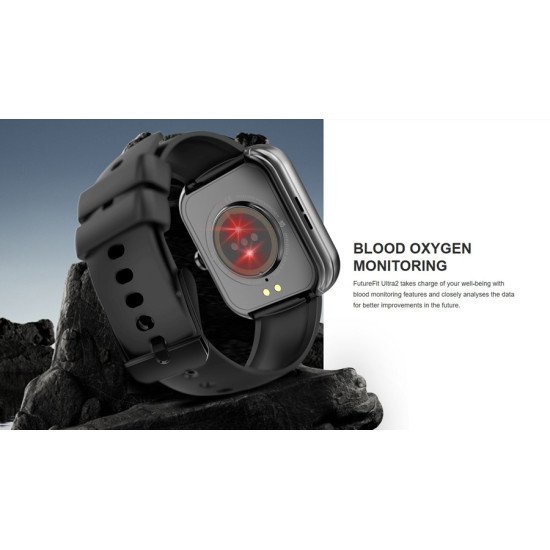 Hifuture Smartwatch Futurefit Ultra 2, 1.85", Ip68, Heart Rate, Μαύρο