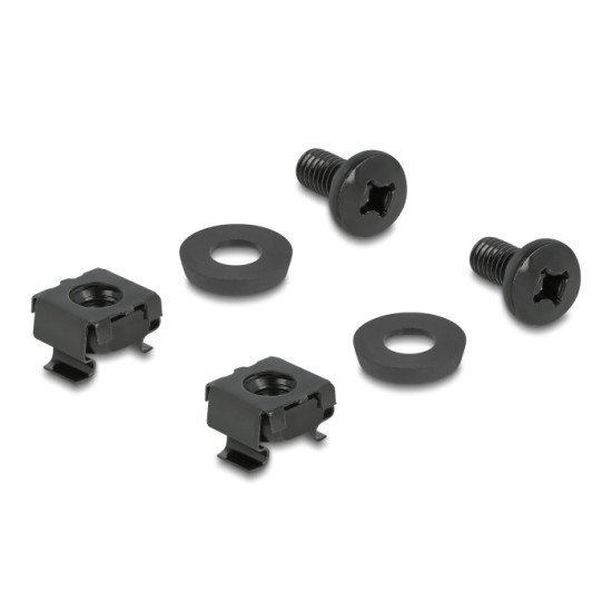 Delock Βάση Οργάνωσης Καλωδίων 66979, 83X60Mm, Μαύρη