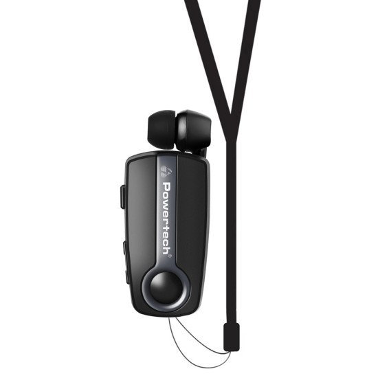 Powertech Bluetooth Earphone Klipp 2 Pt-998, Multipoint, Bt V5.1, Γκρι