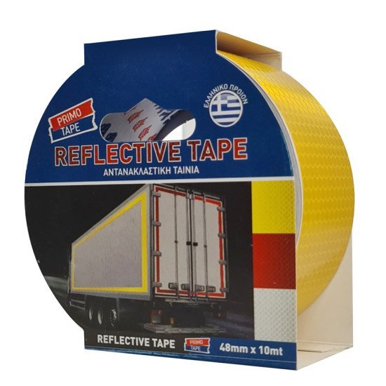 Primo Tape Αντανακλαστική Ταινία Sel-024, 48Mm X 10M, Κίτρινη