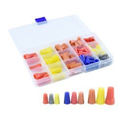 Σετ Σύνδεσμοι Καλωδίου Twist-On Tool-0087, Διάφορα Χρώματα/Μεγέθη, 87Τμχ