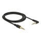 Delock Καλώδιο 3.5Mm 85613, Γωνιακό, 24Awg, Gold Plated, 2M, Μαύρο Delock Καλώδιο 3.5Mm 85613, Γωνιακό, 24Awg, Gold Plated, 2M, Μαύρο