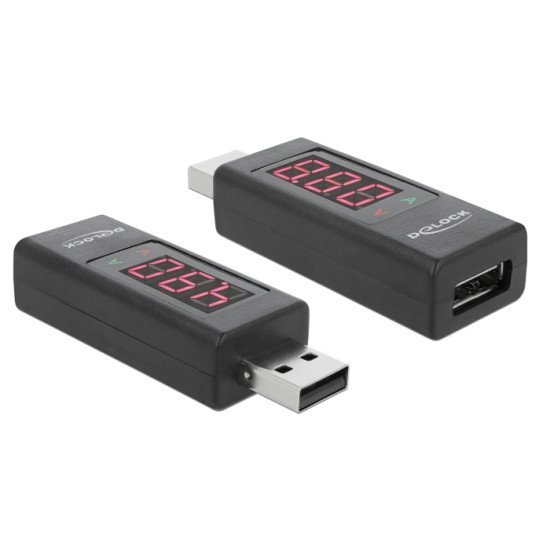 Delock Αντάπτορας Usb 65569 Με Οθόνη Ένδειξης V/A, Έως 5V/4A, Μαύρος Delock Αντάπτορας Usb 65569 Με Οθόνη Ένδειξης V/A, Έως 5V/4A, Μαύρος
