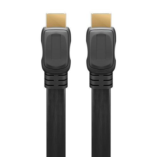 Goobay Καλώδιο Hdmi 2.0 Με Ethernet 61277, Flat, 18Gbit/S, 4K, 1M, Μαύρο Goobay Καλώδιο Hdmi 2.0 Με Ethernet 61277, Flat, 18Gbit/S, 4K, 1M, Μαύρο