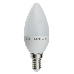 Optonica Led Λάμπα Candle C37 1426, 5,5W, 4500K, E14, 450Lm Optonica Led Λάμπα Candle C37 1426, 5,5W, 4500K, E14, 450Lm