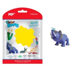 Mp Πλαστελίνη Py034-03, Χωρίς Γλουτένη, 60Γρ, Κίτρινη