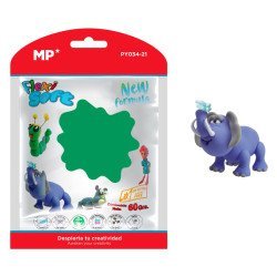 Mp Πλαστελίνη Py034-21, Χωρίς Γλουτένη, 60Γρ, Πράσινη