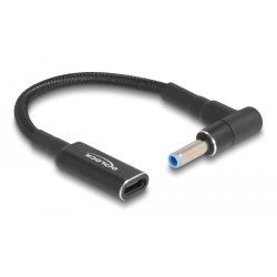 Delock Καλώδιο Τροφοδοσίας 60031, Usb-C Σε Hp 4.5X 3.0Mm, 15Cm, Μαύρο