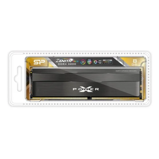 Silicon Power Μνήμη Ddr4 Udimm Xpower Zenith, 8Gb, Rgb, 3200Mhz, Cl16 Silicon Power Μνήμη Ddr4 Udimm Xpower Zenith, 8Gb, Rgb, 3200Mhz, Cl16