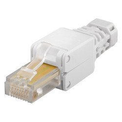 Goobay Βύσμα Rj45 Cat 5E Utp 68859, Tool-Free, Λευκό