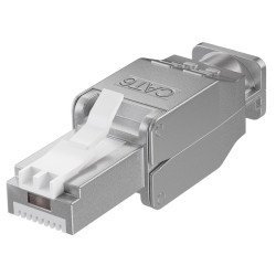 Goobay Βύσμα Rj45 Cat 6 Stp 38293, Tool-Free, Ασημί Goobay Βύσμα Rj45 Cat 6 Stp 38293, Tool-Free, Ασημί