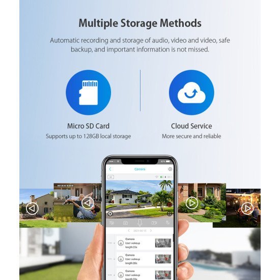 Sectec Smart Ηλιακή Κάμερα St-S517C-3M, 3Mp, Pir, Ptz, Cloud/Micro Sd Sectec Smart Ηλιακή Κάμερα St-S517C-3M, 3Mp, Pir, Ptz, Cloud/Micro Sd