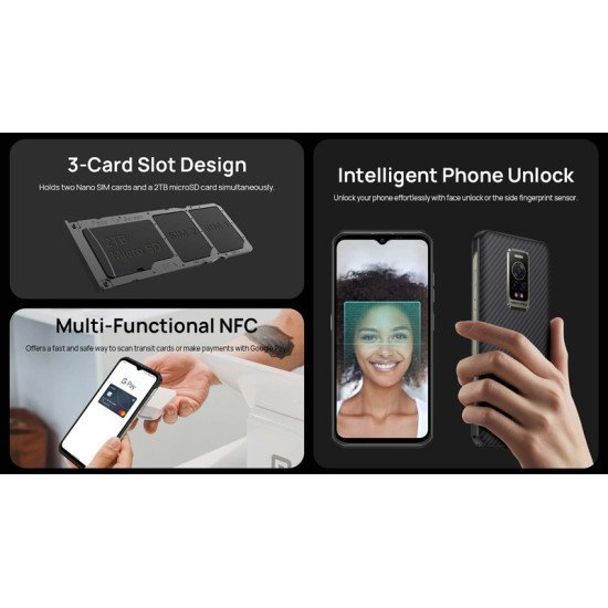 Ulefone Smartphone Armor 17 Pro, 6.58" 8/256Gb, 5380Mah, Ip68/69K, Μαύρο Ulefone Smartphone Armor 17 Pro, 6.58" 8/256Gb, 5380Mah, Ip68/69K, Μαύρο