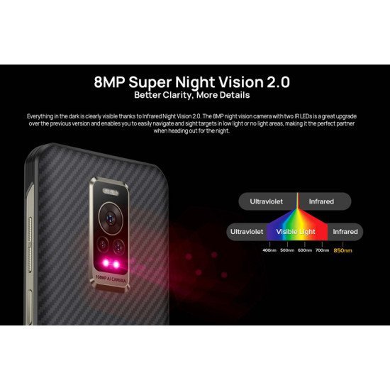 Ulefone Smartphone Armor 17 Pro, 6.58" 8/256Gb, 5380Mah, Ip68/69K, Μαύρο Ulefone Smartphone Armor 17 Pro, 6.58" 8/256Gb, 5380Mah, Ip68/69K, Μαύρο