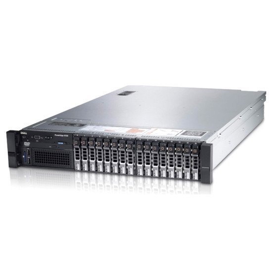 Dell Server R720, 2X E5-2670, 64Gb, 2X 750W, 16X 2.5", H710 Mini, Ref Sq