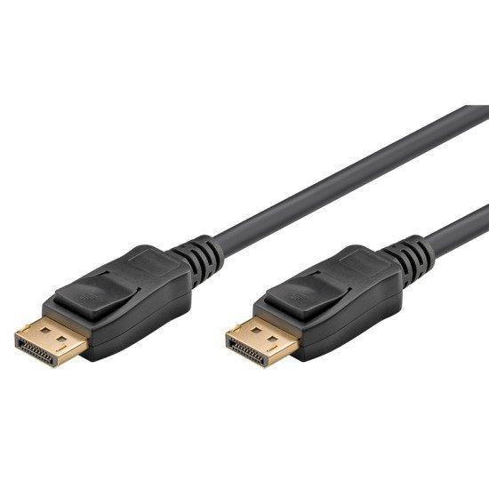 Goobay Καλώδιο Displayport 61696, 8K/60Hz, 32.4 Gbit/S, 1M, Μαύρο Goobay Καλώδιο Displayport 61696, 8K/60Hz, 32.4 Gbit/S, 1M, Μαύρο