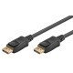 Goobay Καλώδιο Displayport 61696, 8K/60Hz, 32.4 Gbit/S, 1M, Μαύρο Goobay Καλώδιο Displayport 61696, 8K/60Hz, 32.4 Gbit/S, 1M, Μαύρο