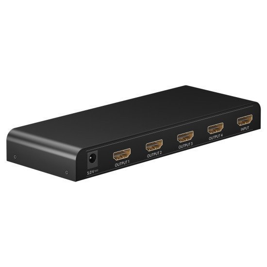 Goobay Hdmi Splitter 58482, 1-In Σε 4-Out, 4K/30Hz, Μαύρο