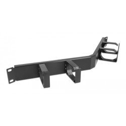 Delock Cable Management 66667, Rack 19"/1U, 4X Γάντζοι, Γωνιακό, Μαύρο