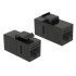 Delock Keystone Module Rj45 86381, Θηλυκό Σε Θηλυκό, Cat 6 Utp, Μαύρο