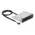 Delock Usb 9-Pin Card Reader 91708, Cf/Sd/Xd/Ms/Micro Sd/Usb, 3.5" Bay