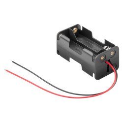 Goobay Θήκη Μπαταρίας 11472 Για 4X Aa Μπαταρίες, Μαύρη