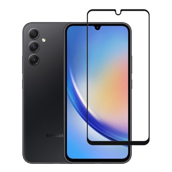 Powertech Tempered Glass 3D Tgc-0638, Samsung A34 5G, Full Glue, Μαύρο Powertech Tempered Glass 3D Tgc-0638, Samsung A34 5G, Full Glue, Μαύρο