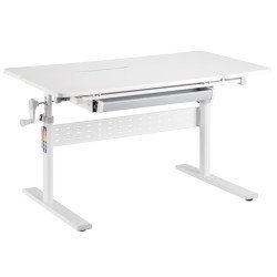 Brateck Παιδικό Γραφείο E603, Ρυθμιζόμενο, 100X60X54~76Cm, Λευκό